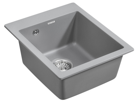 Кухонная мойка Paulmark KANTE 40 PM104249-GRM 40х50 цвет серый